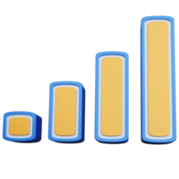 bleu de signal de rendu 3d isolé png