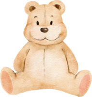 schattige teddybeer aquarel png