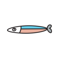 cute fish line drawing png