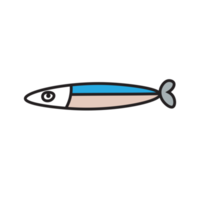 lindo dibujo lineal de peces png