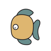 cute fish line drawing png