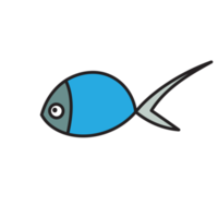 cute fish line drawing png
