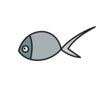 lindo dibujo lineal de peces png