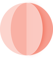 rosa papper boll prydnad png