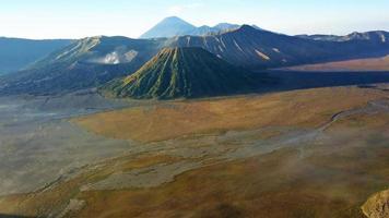 Beautiful aerial view, Peak of Mount Bromo in Malang, East Java - Indonesia. photo