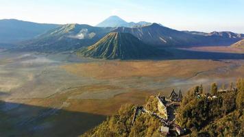 Beautiful aerial view, Peak of Mount Bromo in Malang, East Java - Indonesia. photo