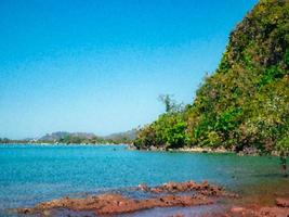 Art Abstract Sea views in the Petra Islands in Thailand photo