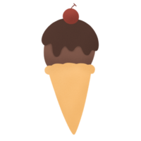 helado de chocolate negro png