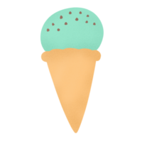 Mint chocolate chip ice cream png