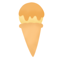 helado de naranja y vainilla png gratis