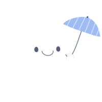 Clouds carry umbrellas Pro png