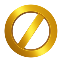 3D forbidden sign png