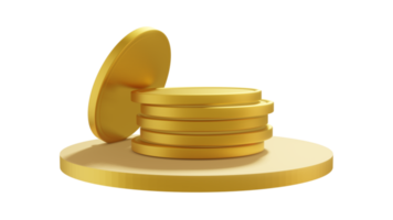 stack of gold coins png