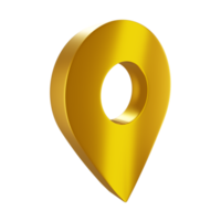 golden map pin sign png