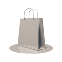 3D shopping bags png