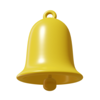3D golden bell png
