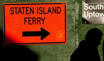 Staten Island Ferry Sign photo