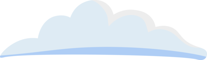 ilustración de la nube elementos de diseño para interfaz web, pronóstico del tiempo o aplicaciones de almacenamiento en la nube. conjunto de nubes blancas aisladas sobre fondo azul. ilustración vectorial siluetas de nubes. png