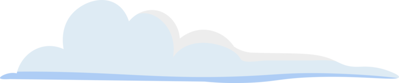 wolk illustratie. ontwerpelementen voor webinterface, weersvoorspelling of cloudopslagtoepassingen. witte wolken set geïsoleerd op blauwe achtergrond. vectorillustratie. wolken silhouetten. png
