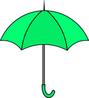 illustrazioni colorate di ombrello. design piatto dell'ombrello. illustrazione set di diversi ombrelli colorati. png