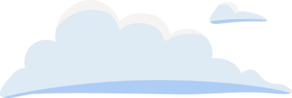 Cloud illustration. Design elements for web interface , weather forecast or cloud storage applications. White clouds set isolated on blue background. Vector illustration. Clouds silhouettes. png