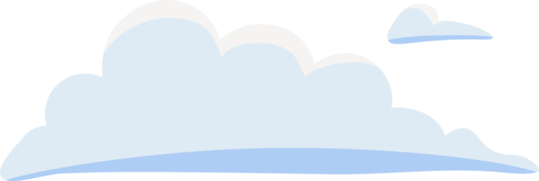 Wolkenabbildung. Designelemente für Webinterface, Wettervorhersage oder Cloud-Speicheranwendungen. weiße Wolken auf blauem Hintergrund isoliert gesetzt. Vektor-Illustration. Wolken-Silhouetten. png