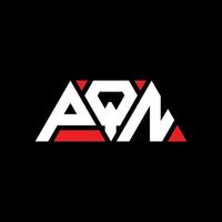 PQN triangle letter logo design with triangle shape. PQN triangle logo design monogram. PQN triangle vector logo template with red color. PQN triangular logo Simple, Elegant, and Luxurious Logo. PQN