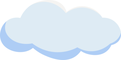 Wolkenabbildung. Designelemente für Webinterface, Wettervorhersage oder Cloud-Speicheranwendungen. weiße Wolken auf blauem Hintergrund isoliert gesetzt. Vektor-Illustration. Wolken-Silhouetten. png