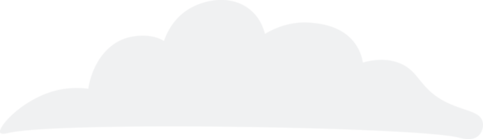 wolk illustratie. ontwerpelementen voor webinterface, weersvoorspelling of cloudopslagtoepassingen. witte wolken set geïsoleerd op blauwe achtergrond. vectorillustratie. wolken silhouetten. png