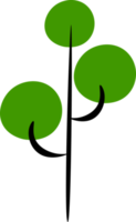 raccolta di illustrazioni di alberi. illustrazione sana della natura dell'albero verde insieme di diversi alberi verdi illustrazione semplice e minimalista png
