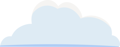 illustrazione della nuvola. elementi di design per interfacce web, previsioni del tempo o applicazioni di archiviazione cloud. nuvole bianche impostate isolate su sfondo blu. illustrazione vettoriale. sagome di nuvole. png