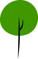 verzameling bomen illustraties. groene boom natuur gezonde illustratie set van verschillende groene bomen eenvoudige en minimalistische illustratie png