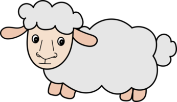 mouton dessin animé mignon png