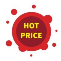 Sale round icon discount price banner button without background. png