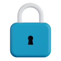 Padlock 3D Icon png