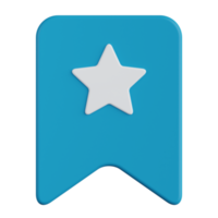 Favorite Bookmark 3D Icon png