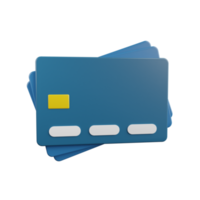 illustrazione 3d di carte di credito png