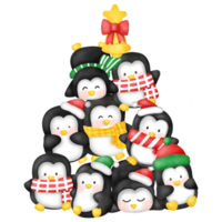 pingüino lindo acuarela. png