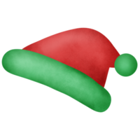 cappello di natale in stile acquerello. png