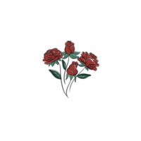 vector libre dibujado a mano rosa roja png