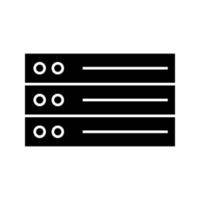 List glyph icon. Digital organizer. Schedule. Table of contents. Silhouette symbol. Negative space. Vector isolated illustration