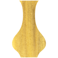 vase en céramique bohème marron aquarelle png