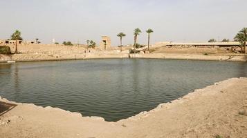 Sacred Lake in Karnak Temple, Luxor, Egypt photo