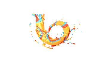 kleurrijk verf splash png-ontwerp png