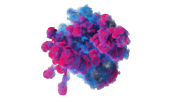 Colorful Smoke Explode PNG Design