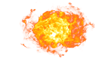 le feu explose la conception png