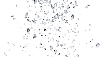 Glass Breaked with Debris png