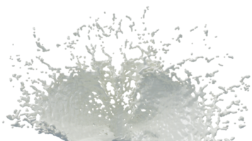 Milk Splash with Droplets png