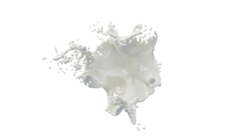 Milk Splash with Droplets png