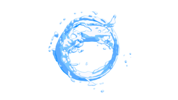 Water Splash Toon Shade Concept Design png